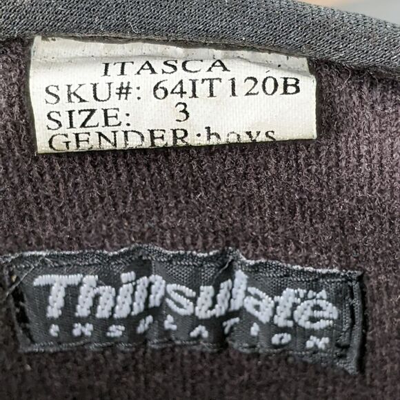 Itasca Boys' Water Resistant Thinsulate Slip-On Winter Duck Boots - Picture 9 of 10